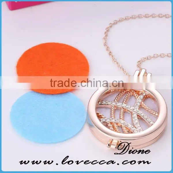 Women's Aromatherapy Diffuser Necklaces,Rose Gold Aroma Necklace photo-3