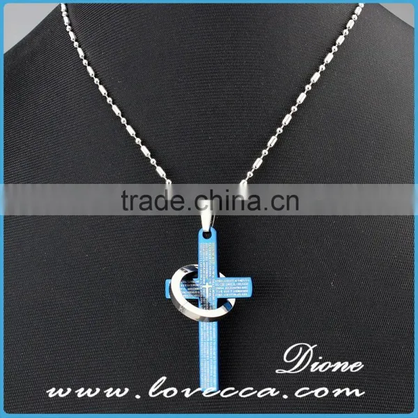 Europe Trends Silver Stainless Steel Necklace Pendant Glass Bottle Pendants Jewelry photo-2