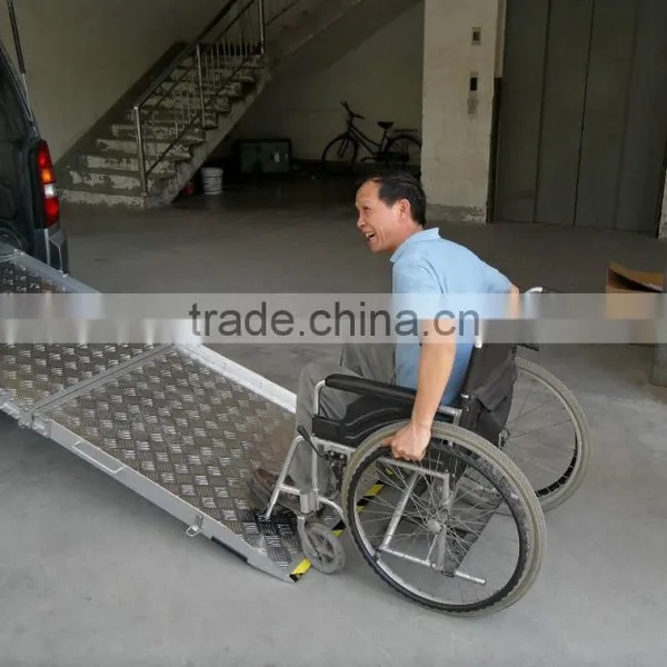 BMWR-2 Manual Folding Aluminum Wheelchair Ramps for disabled and old