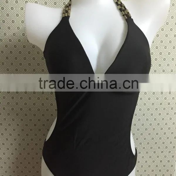 Hot Swimwear For Women,Sexy Monokini Bathing Suit Womens Bandage Swimsuit Summer Black Xxx China Girl Bikini Swimwear photo-2