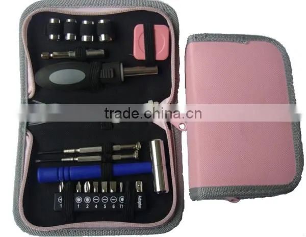 32 Piece Ladies Pink Tool Box ,Household Pink Tool Set Special For Ladies photo-2