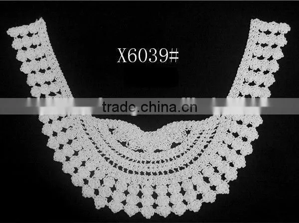 Machine Knited Crochet Cotton Lace Collars, Women Dress/ Blouse Neck Collars Factory photo-4