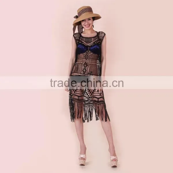 Top Lace Transparent Women Fashion New Arrival Kaftan Dress photo-2