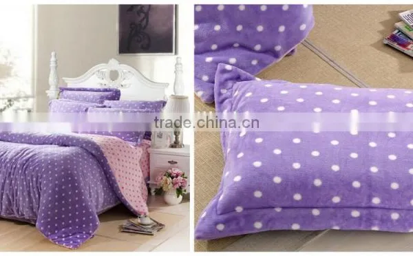 Polyester Colorful Print Flannel Fleece Blanket photo-2