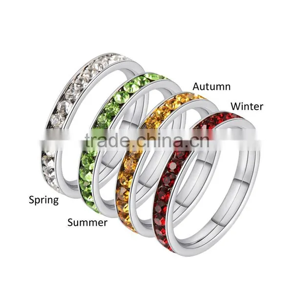 4 Pieces Seasons Set Birthstone Wholesale Custom Made Jewellery Sets for Gifts photo-2