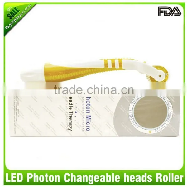 LED Derm Roller Phone Roller With 4 Bio Lights Galvanic Derma Roller photo-3