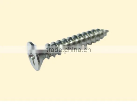 steel philips countersunk head self tapping screw