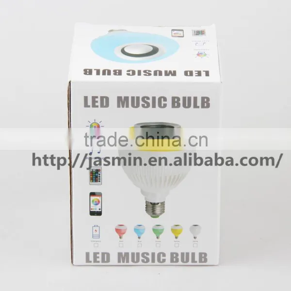 Wholesale Wireless LED RGB Color Bulb Light Bluetooth Control Smart Music Audio Speaker Lamps photo-6