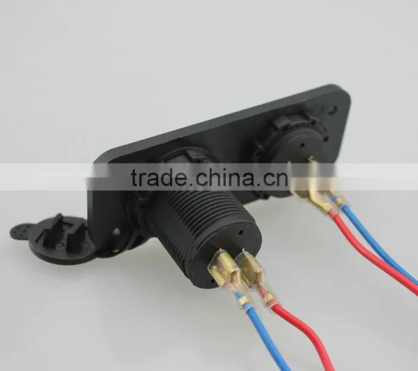 Black White Battery Waterproof Voltage Meter for Car Marine Truck photo-4