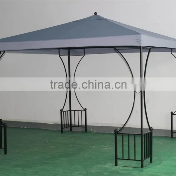 3x3m Polyester Ornamental Garden Iron Gazebo photo-2