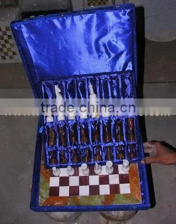 Bottom Price New Type ONYX CHESS BOARDS WITH FIGURES photo-3