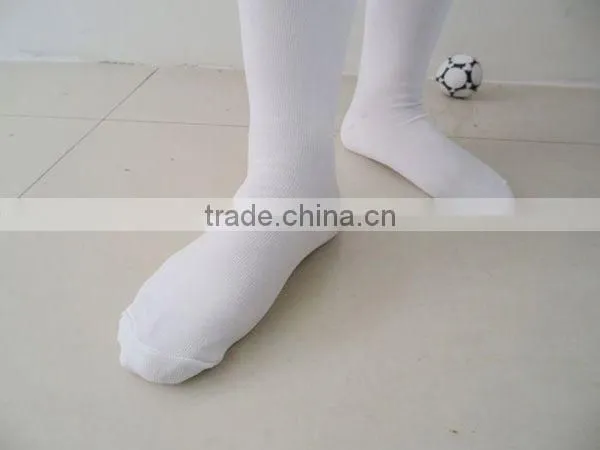 Hot Sale Breathable Plain Knee High Soccer Socks photo-3