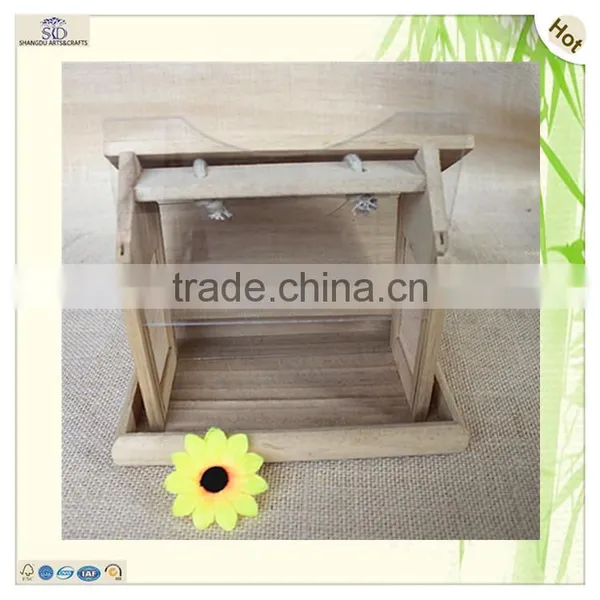 Transparent Glass Weaving Window Small Wings Birds Cages photo-5