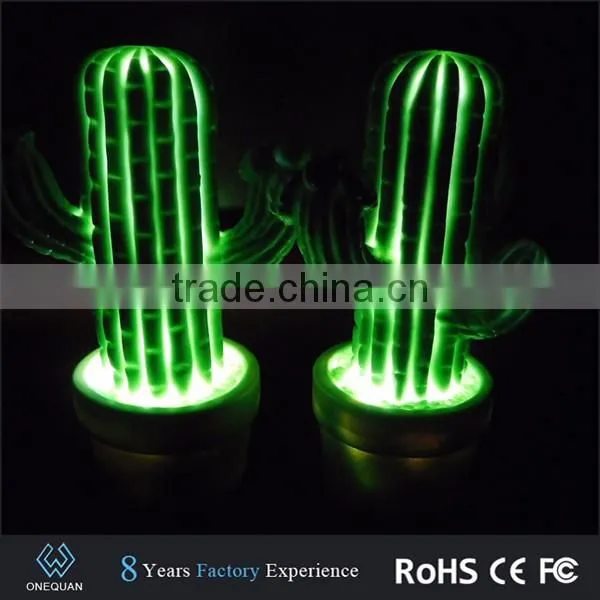 Cheap Price Decoration Cactus Shape 3D Acrylic LED Night Light for Christmas Gift photo-5