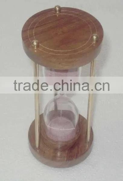 Wood Sand Timer, Hourglass Sand Timer, Minute Sand Timer, Sand Hourglass, Hourglass Timer, Brass Sand Timer, Timer photo-3