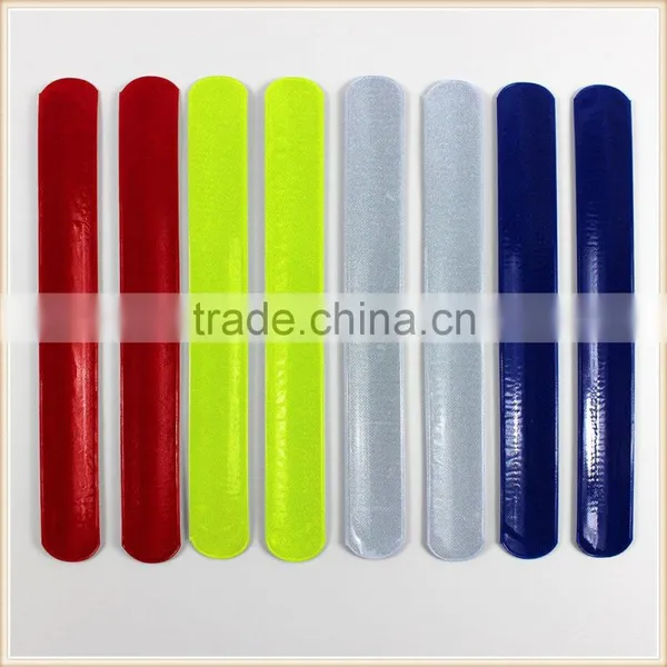 A PAIR OF HIGH-VIZ KIDS REFLECTIVE SLAP SNAP BANDS FLUORESCENT SAFETY STRAPS photo-3