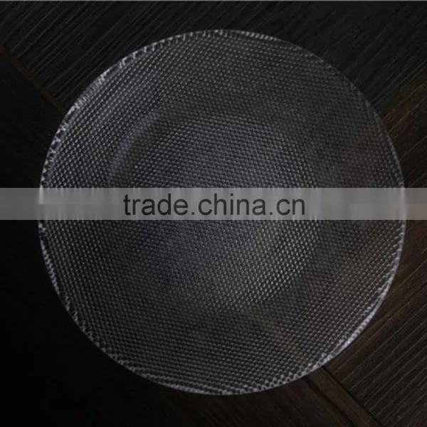 Frosted Clear Bead Glass Plate for Wedding Decoration photo-2