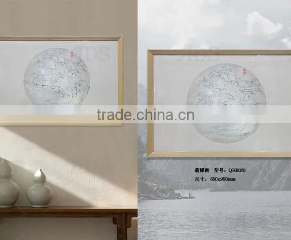 Framed Handmade Abstract Lacquer Painting for Home Decoration photo-2