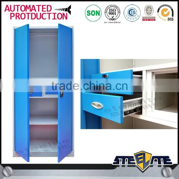 Transfer Wood Grain Bedroom Wardrobe Designs Metal Clothes Closet photo-5