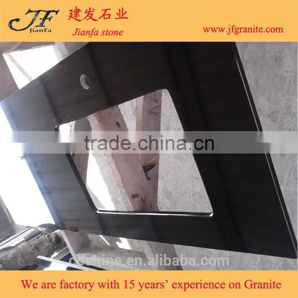 Chinese Granite G684 Black Basalt Stone Granite Countertop Slabs photo-2
