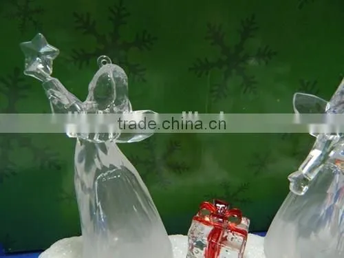 Clear Acrylic Led Color Changing Music Angel for Decoration photo-5