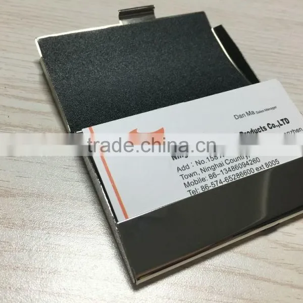 Business Gift Stainless Steel Name Card Wallet Metal Business Card Holder photo-4