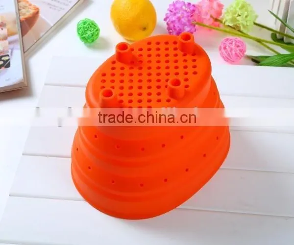Silicone Garbage Bucket Fashion Sundries Basket Waste Basket photo-6