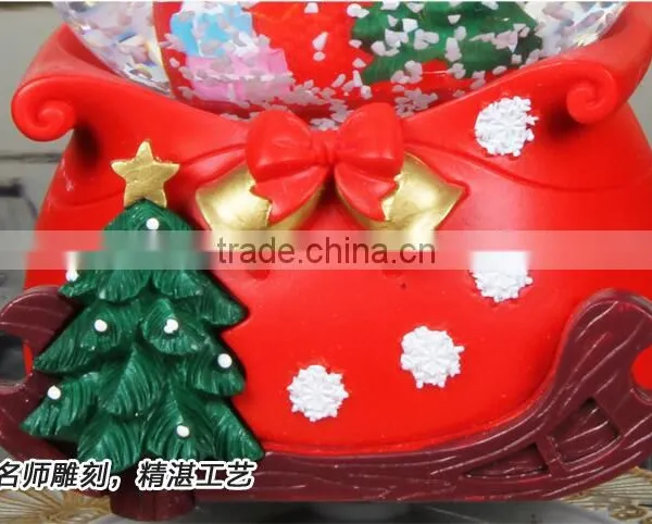 Hot Sale Christmas Gifts Polyresin Snow Globe With Music Box photo-3