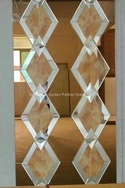 Frameless Deco Wall Mirror, Art Deco Mirror for Wall and Home Decor Mirror photo-2