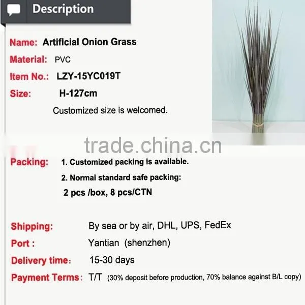 Harvest Feeling Fake Grass for Crafts Artificial Onion Grass Chinese Artificial Grass for Indoor and Outdoor Decoration photo-2