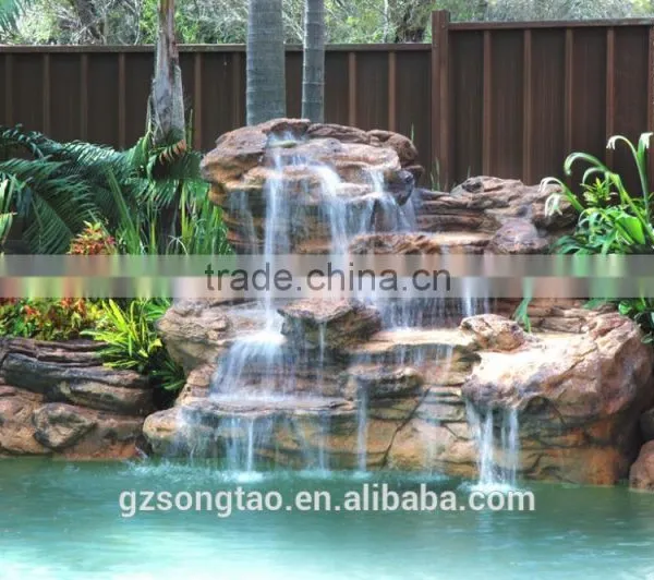 Songtao Outdoor Natural Stone Artificial Rock Waterfall photo-4