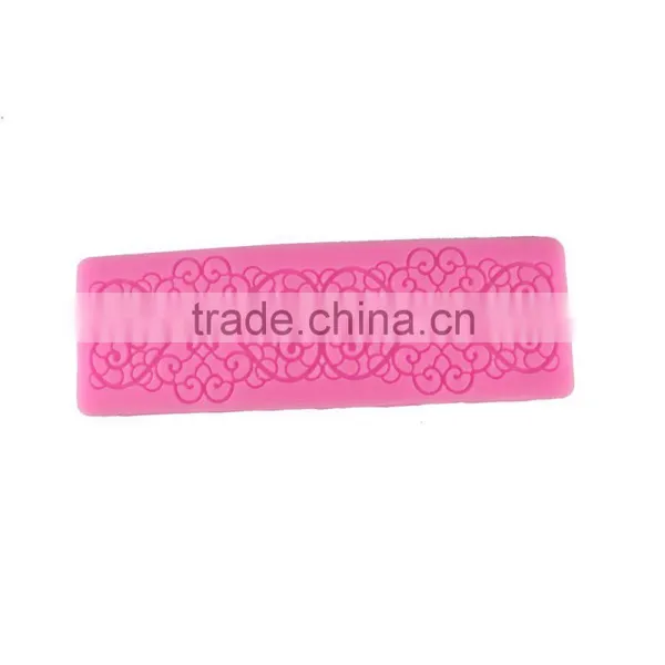 Strip of Fondant Lace Silicone Mold Printing Tool DIY Baking Cake Lace Heart-shaped Tool 1688 Agent