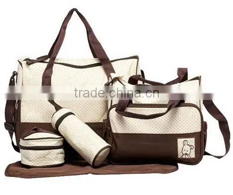 5PCs Baby Nappy Changing Bag Set photo-2