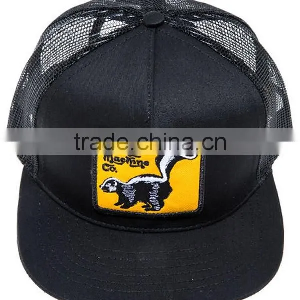 Stylish 5 Panel Black Neon Snapback Trucker Hats photo-2