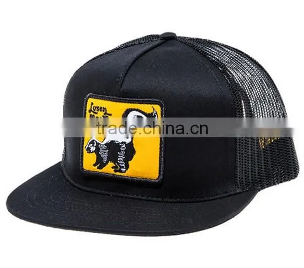 Stylish 5 Panel Black Neon Snapback Trucker Hats photo-6