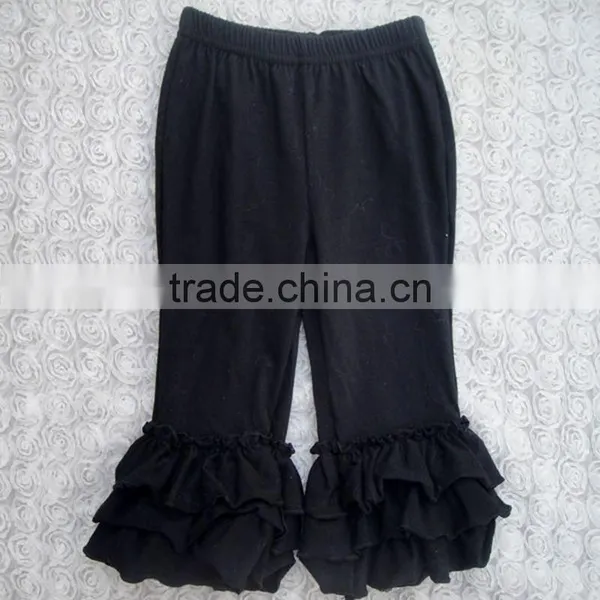 Childrens Boutique Ruffle Girl Leggings Wholesale Icing Triple Ruffle Pants photo-5