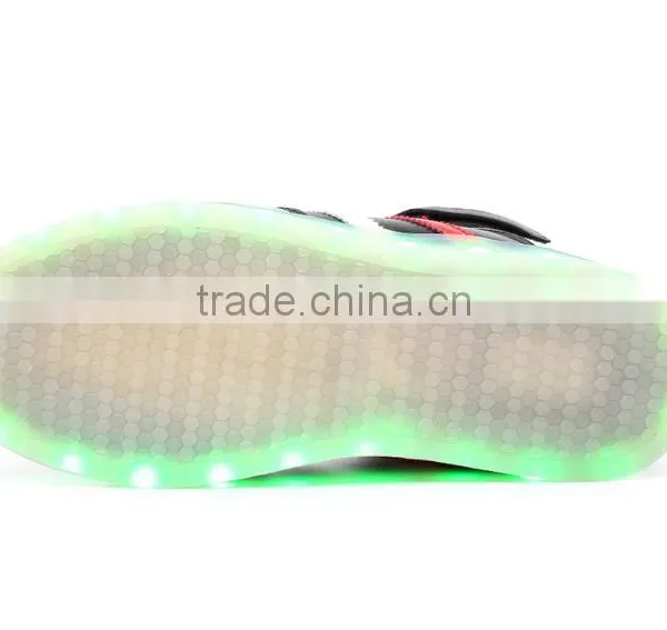 Winter Man Ankle Boot Shoe With Led Lights up USB Charging Exces Stock photo-4