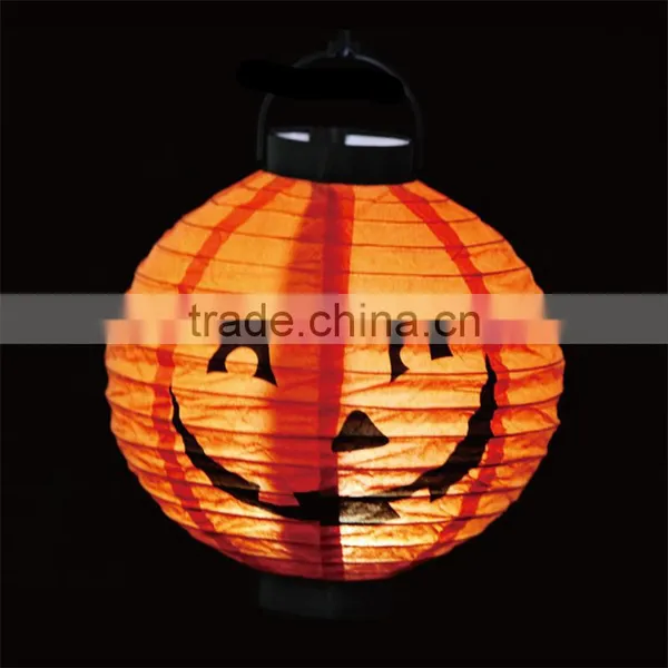 Halloween Party Supplies Handmade Paper Pumpkin Paper Lantern Holiday Decorative Hanging Lamp Halloween Lamp photo-6