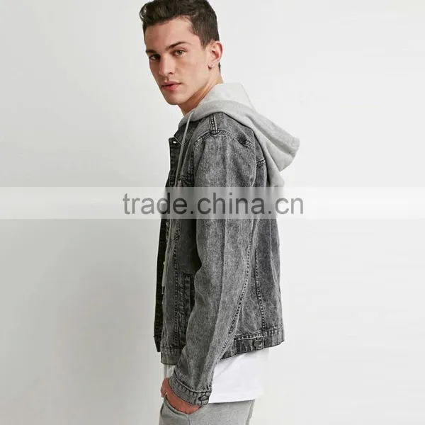 Best Price Men Jean Denim Jacket Hoodies Wholesale Suppliers photo-3