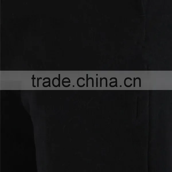 Cheap Casual Trousers Mens Knitted Black Pants Trousers Fabric photo-4