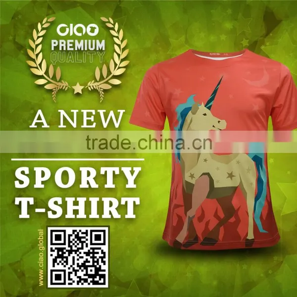Wholesale Clothing Customized Logo Short Sleeves Fitness T-shirt