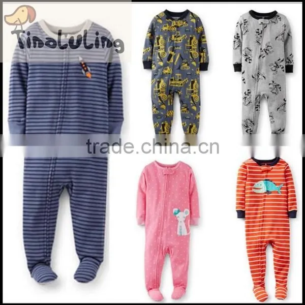 TinaLuLing Brand Varity Colors 100% Cotton Pajmas With Feet photo-5