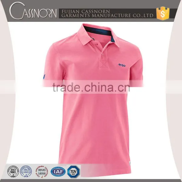 Summer Comfortable Polo Neck T-shirt Man With Custom Logo