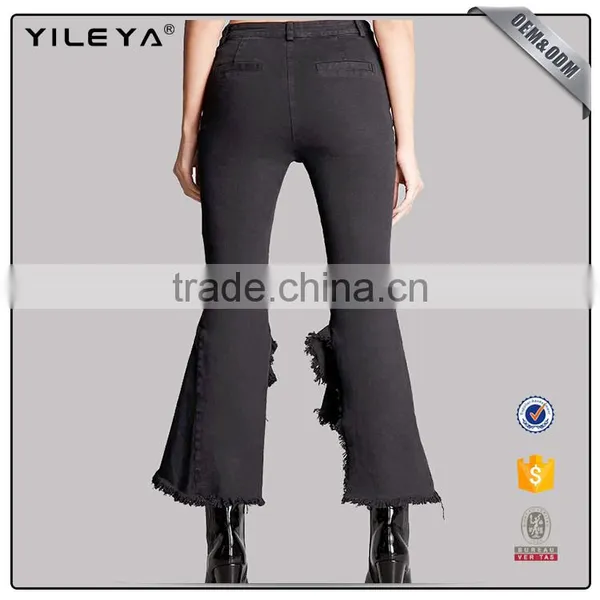 Ruffles Fashion Stain Pants for Lady photo-4