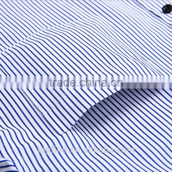 China Shirt Factory Competitive Price Oem Fashionable Perfect Quality Stripe Pattern Men's Dress Shirt With Long Sleeve photo-4