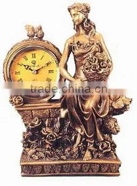 Beautiful Artistic Polyresin Statue Table Clock photo-6