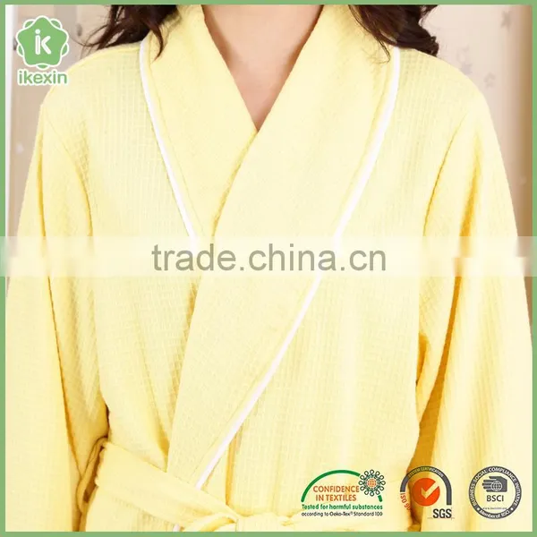 Made In China Soft Thin Summer Spun Women Hotel Bathrobe photo-6