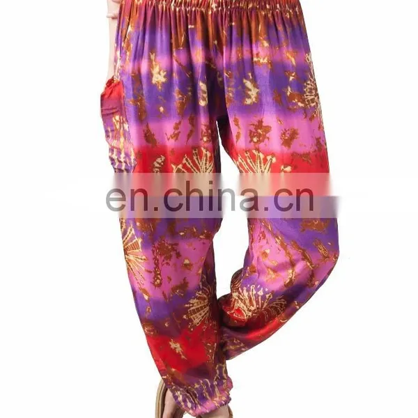 Tie Dye Women's Harem Pants Boho Baggy Genie Yoga Aladdin Trousers Pants photo-6