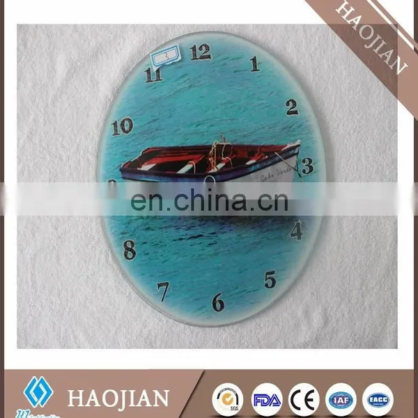 Glass Clock With Sublimation Coating, Office Desk Wall Clock photo-3