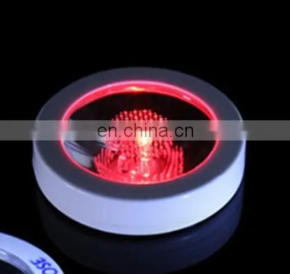 ABS Material 3*AAA Battery Led Glow Coaster Led Bottle Pads photo-3